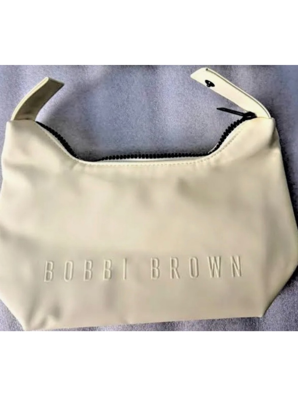 Bobbi Brown Pastel Yellow Cosmetic Makeup Travel Shoulder Pouch